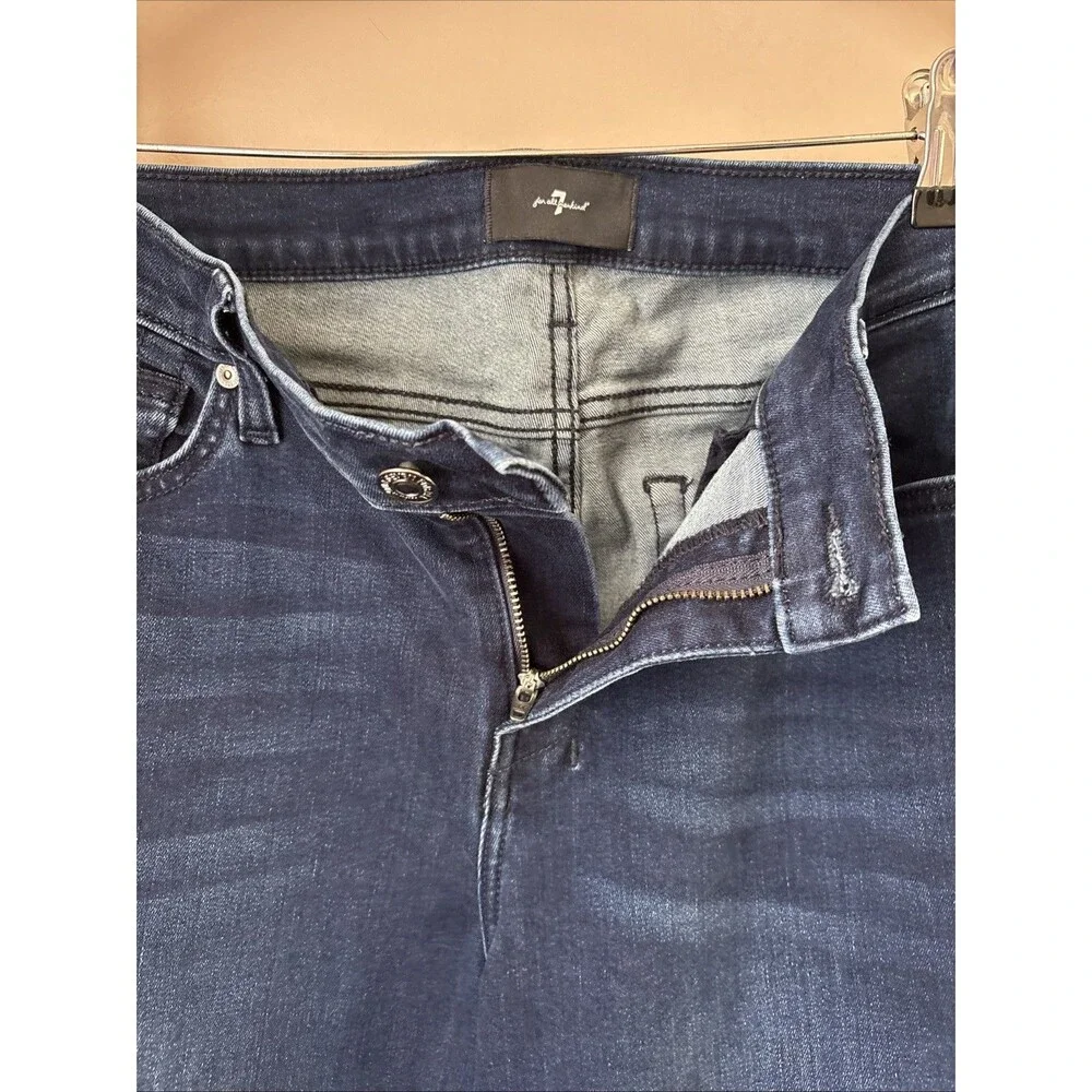 7 For All Mankind Bootcut Jeans Womens 32 Dark Wash Mid Rise Denim